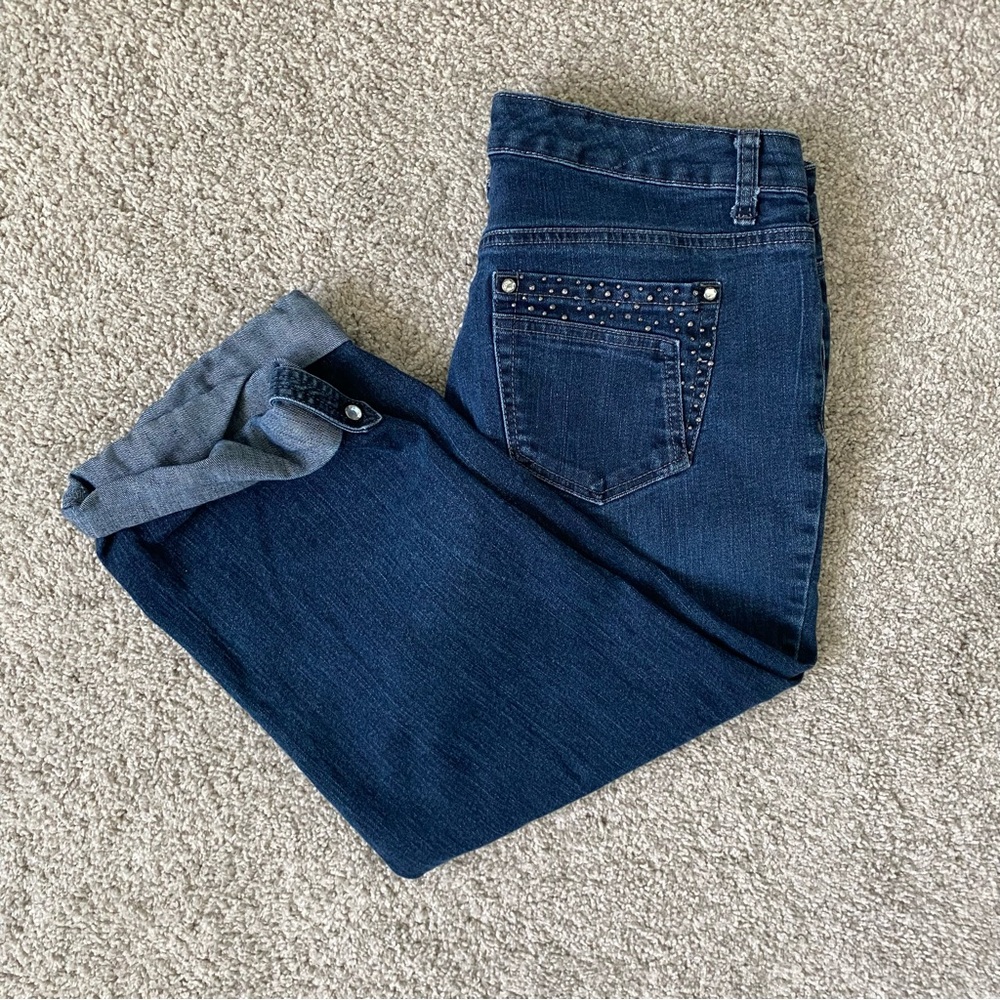 Jeweled Capri Jeans